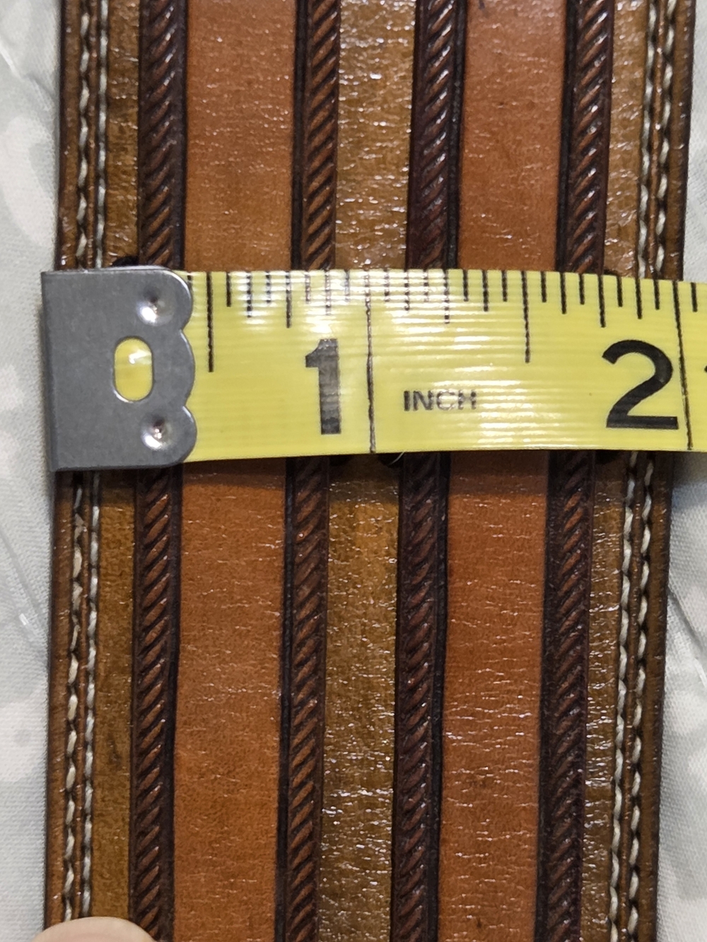 Handmade Cuff With Rope Embossed Straps - Picture 10 of 10